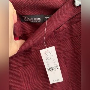 New York and Company 7th Avenue Design Studio. NWT.  Burgundy skirt.
